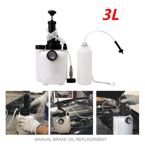 3 л автомобильный тормозной спускной насос для тормозной жидкости, комплект для замены масла, инструменты для ремонта, Автомобильный Ручной тормозной спускной насос, устройство для замены жидкости и масла
