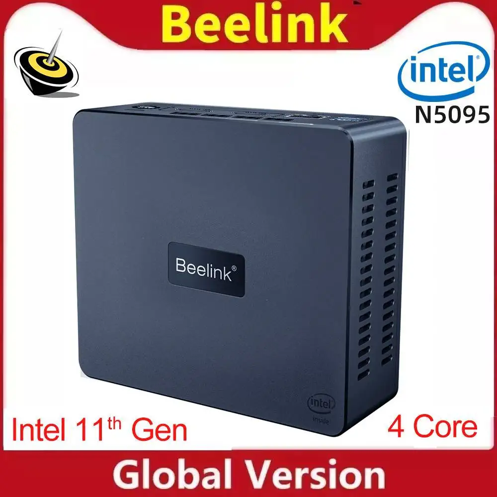 Мини-ПК Windows 11 Pro Intel го поколения Jasper Lake N5095 DDR4 8 ГБ 128 16 512 SSD 2 4 и 5 8G Двойной Wi-Fi BT4.0 1000M