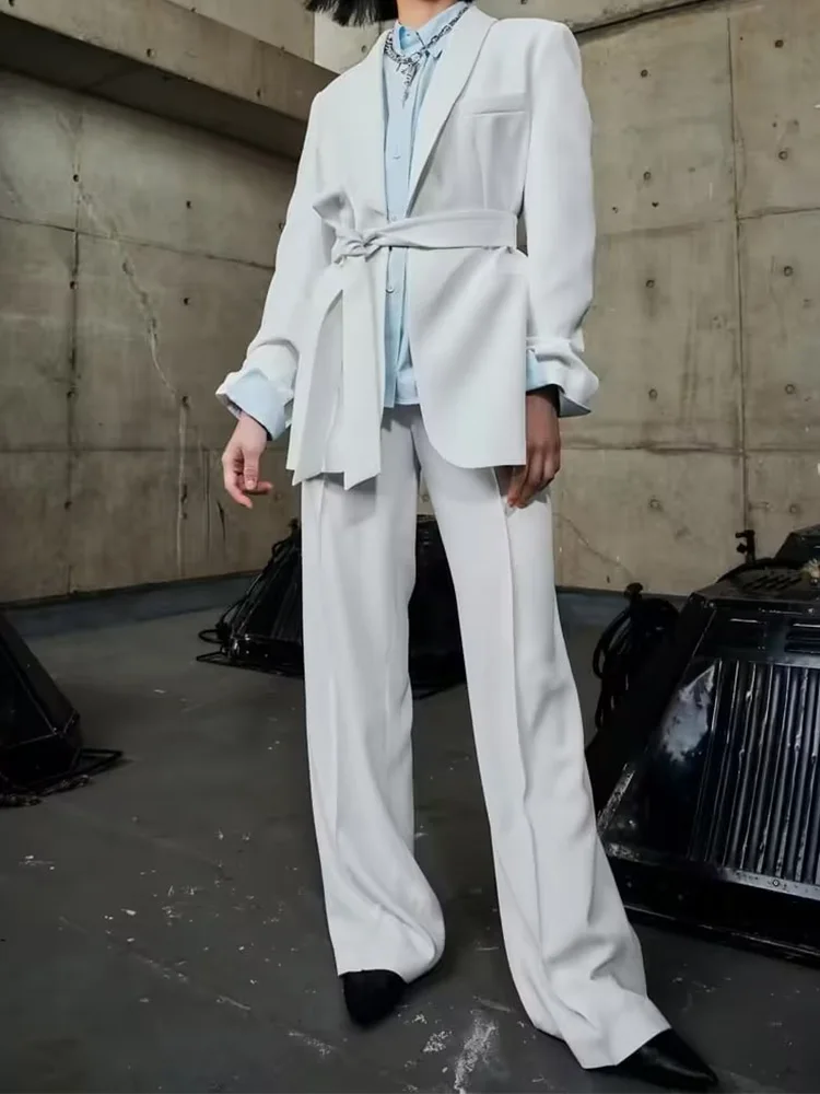 Kumsvag 2023 Women Spring Pant Suits 2 pieces sets Casual Blazers Coats and Trousers Female Elegant Street Two Suit Clothing