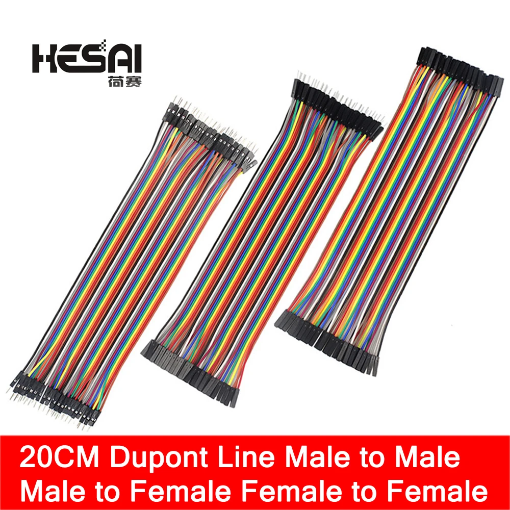 

Dupont Line 20cm Male To Male + Male To Female + Female To Female Jumper Wire Dupont Cable For Arduino Diy Kit