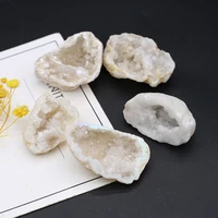 irregular shape aura healing white crystal gemstone chakra energy ore minerals crafts home party decorations dress up gifts