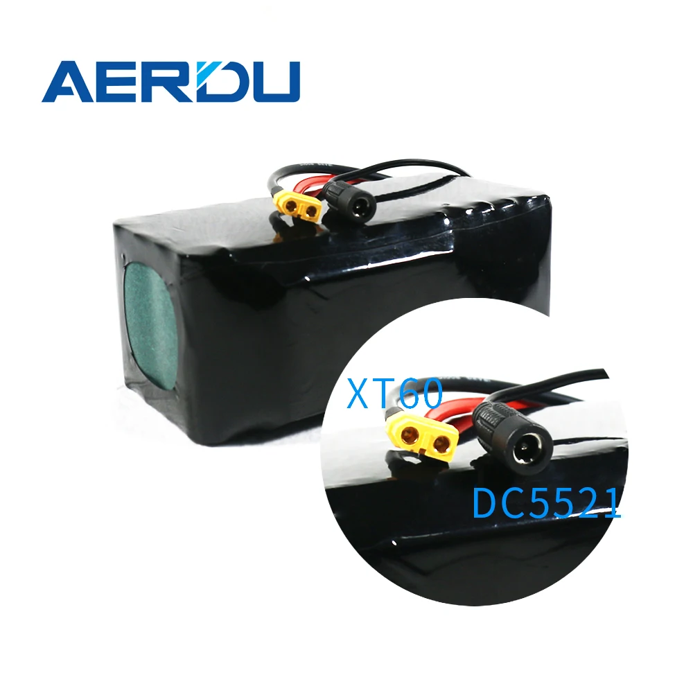 

AERDU 22.2V 6S6P 24V 21AH 18650 lithium- ion battery high capacity with 40A BMS for ebike scooter wheelchair cropper+xt60 DCpulg