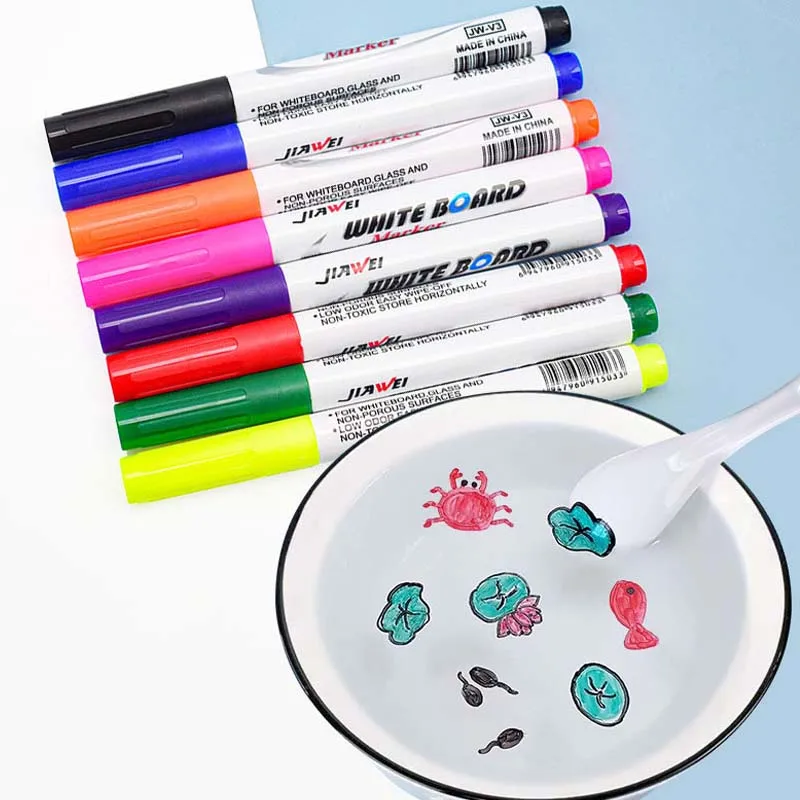 

Маркеры художественные стираемые детские, 8/12 цветов/коробка