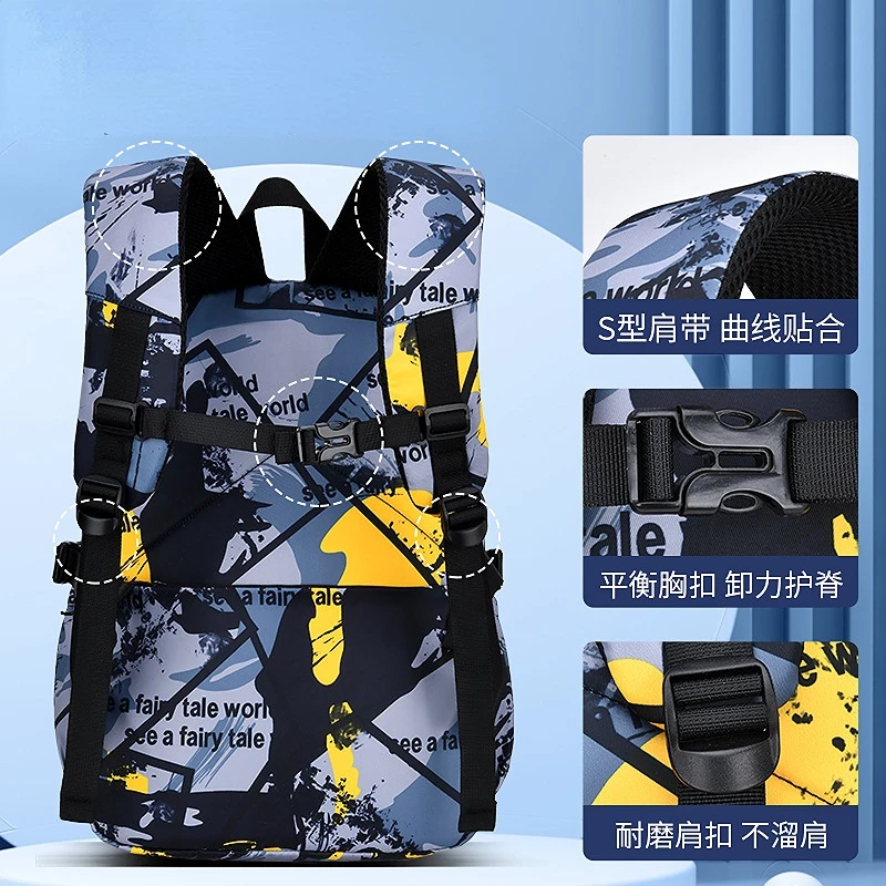 Waterproof  children School Bags For Boys Primary Schoolbag Kids backpack large orthopedic Backpack travel mochila infantil 2022