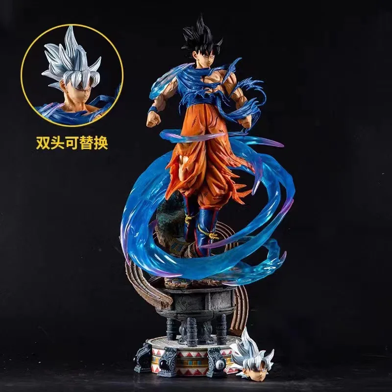 Фото 50 см Dragon Ball: Xxl Масштаб Mastered Ultra Instinct Goku - Yunqi Edition Аниме Фигурка Модель Статуя Коллекция Украшение Рабочего Стола №2