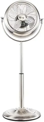 

Circulator Fan, Metal Stand up Pedestal Fan,Quite Silence Fan,3-Speed and Adjustable in Height for office, home, bedroom and liv