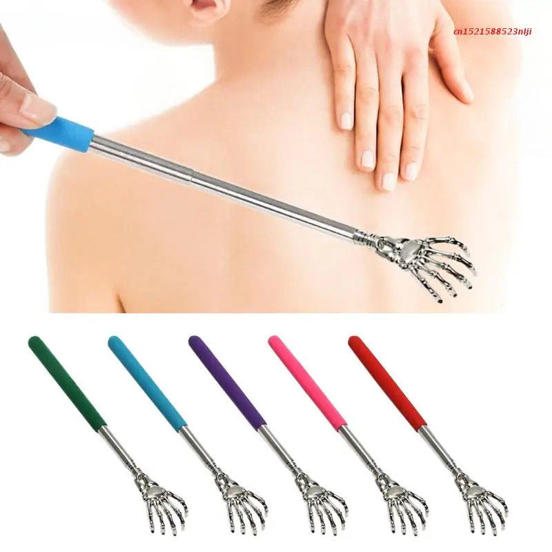 

Portable Extendable Telescopic Ghost Claws Stainless Steel Back Scratchers Hand Massager Backslap for Womens Mens Drop Shipping