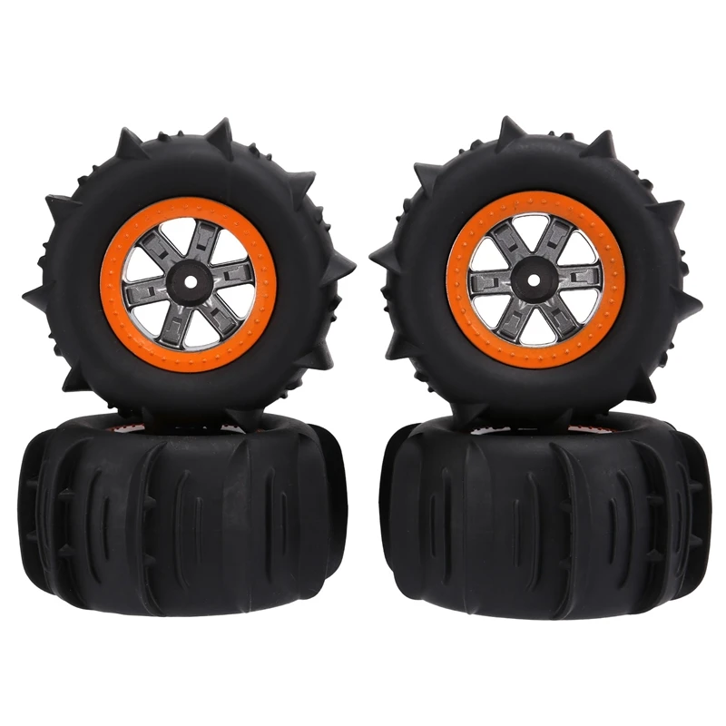 4Pcs 108Mm Snow Sand Tire Tyre Wheel For Hosim Xinlehong 9125 9116 Wltoys 144001 124019 104001 104009 RC Car Parts
