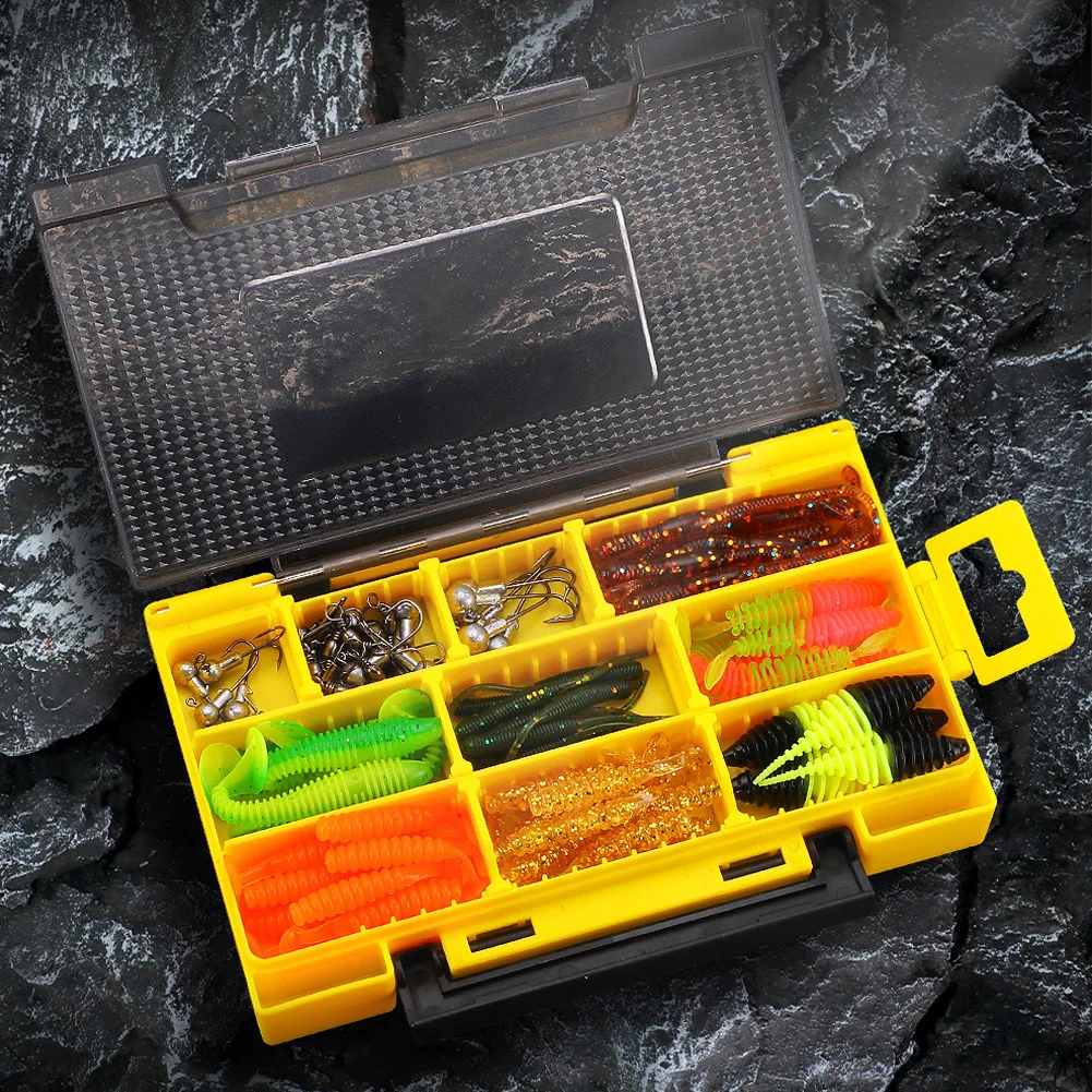 

93pcs Lure Bait Set Micro Root Fishing Set Soft Bait Sequin Combination ABS+metal Bait Set Pesca Tackle Fishing Accessories