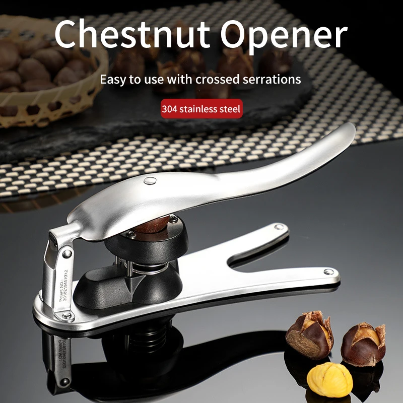 

304 нержавеющая сталь каштановый нож утолщенный щипцы для орехов зажим для орехов многофункциональные открытые орехи макадамии