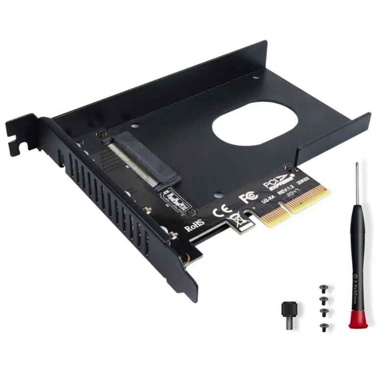 

Адаптер U.2 — PCI-e, твердотельный накопитель PCIe 4.0 x4 — 2,5 дюйма U.2 (SFF-8639) или плата расширения твердотельного SATA3 —