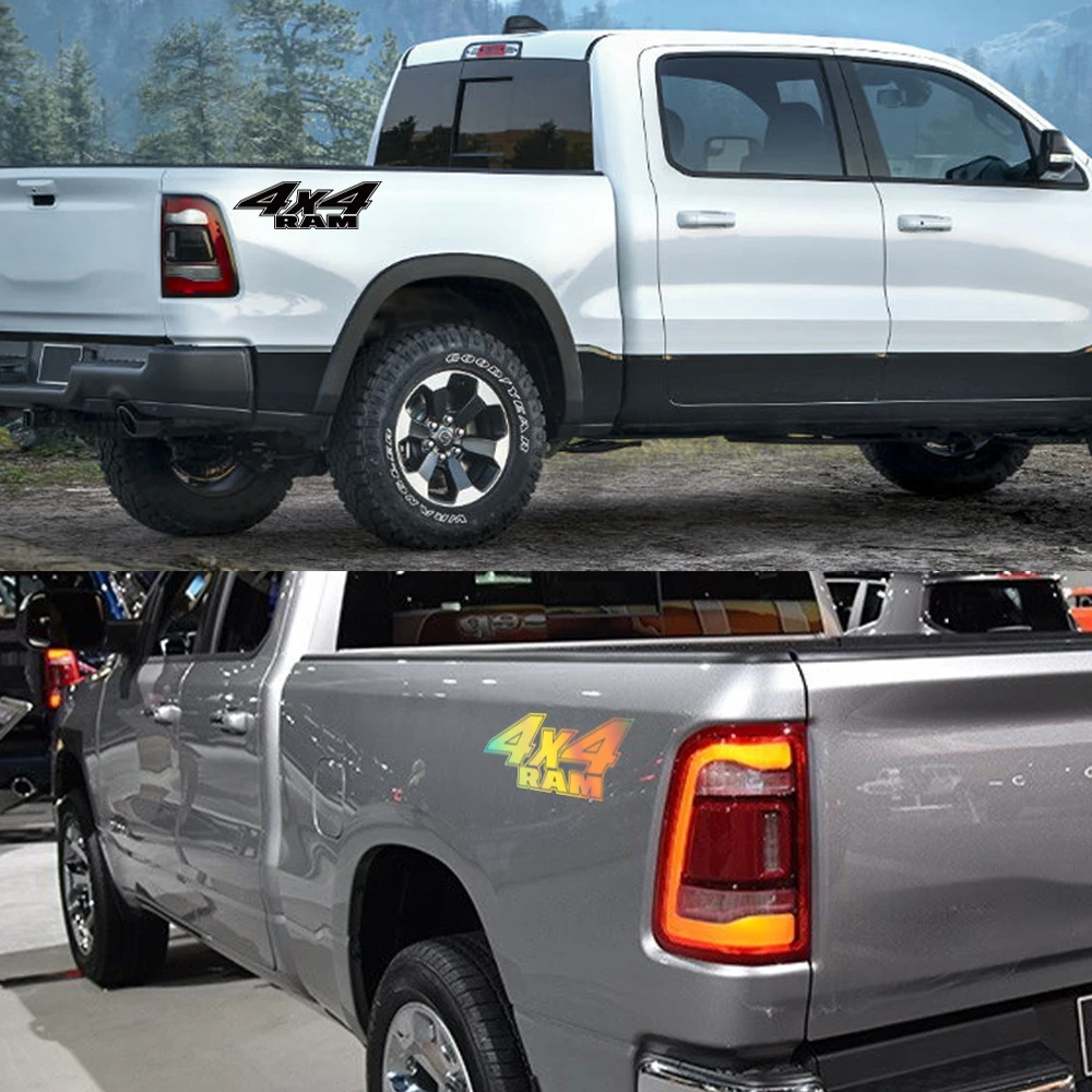 Боковая наклейка на заднюю панель автомобиля для Dodge RAM 1500 Rebel 2500 Truck Graphic 4x4 - купить
