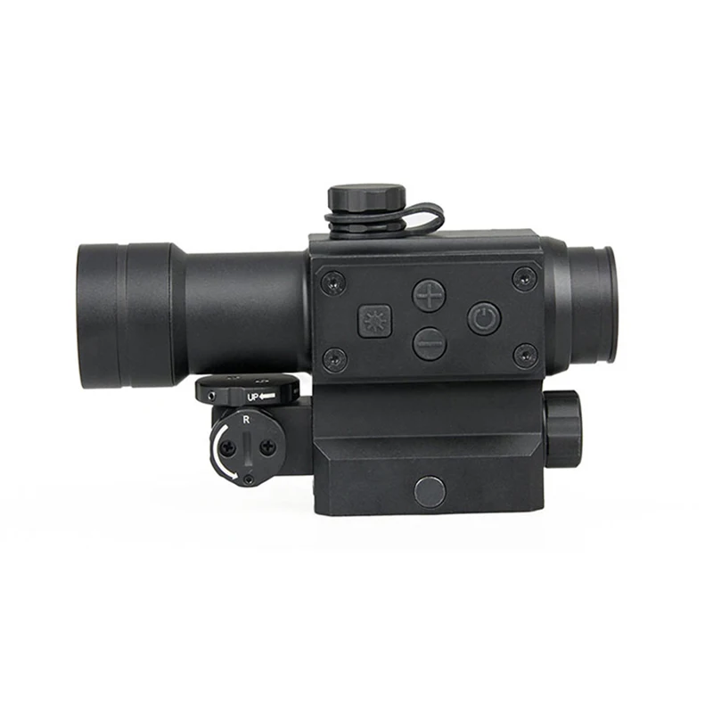 PPT Tactical Red Dot Sight Scope 2 MOA Dot With Red Laser Fit Picatinny Rail PP2-0108
