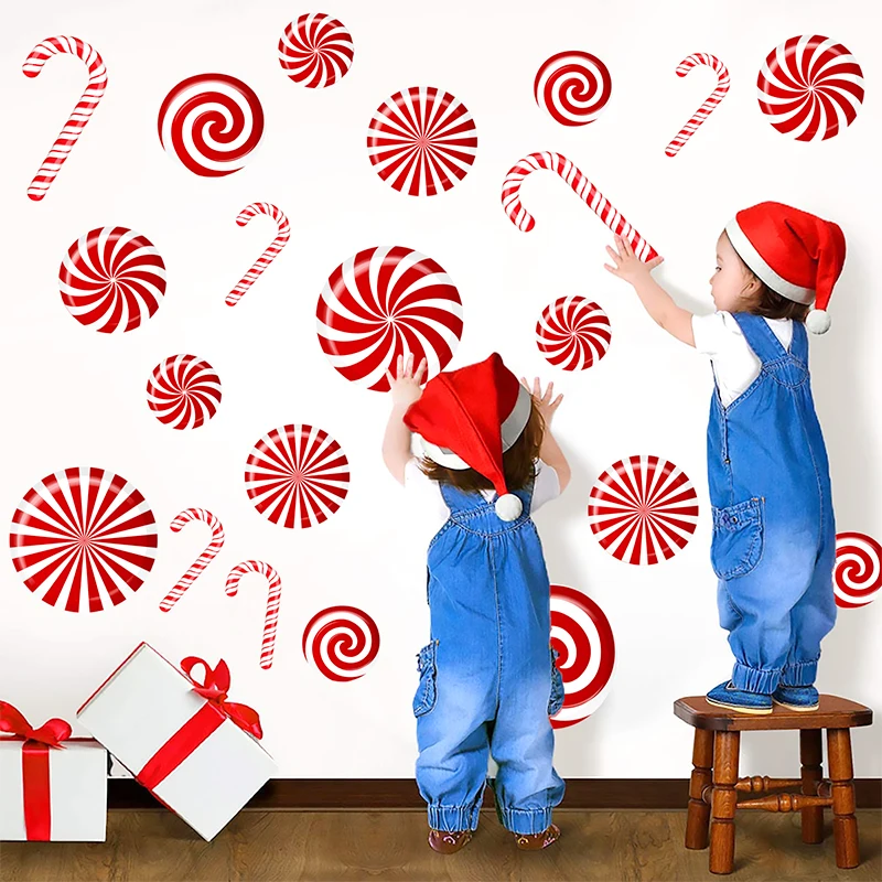 Самоклеящиеся круглые рождественские наклейки сделай сам