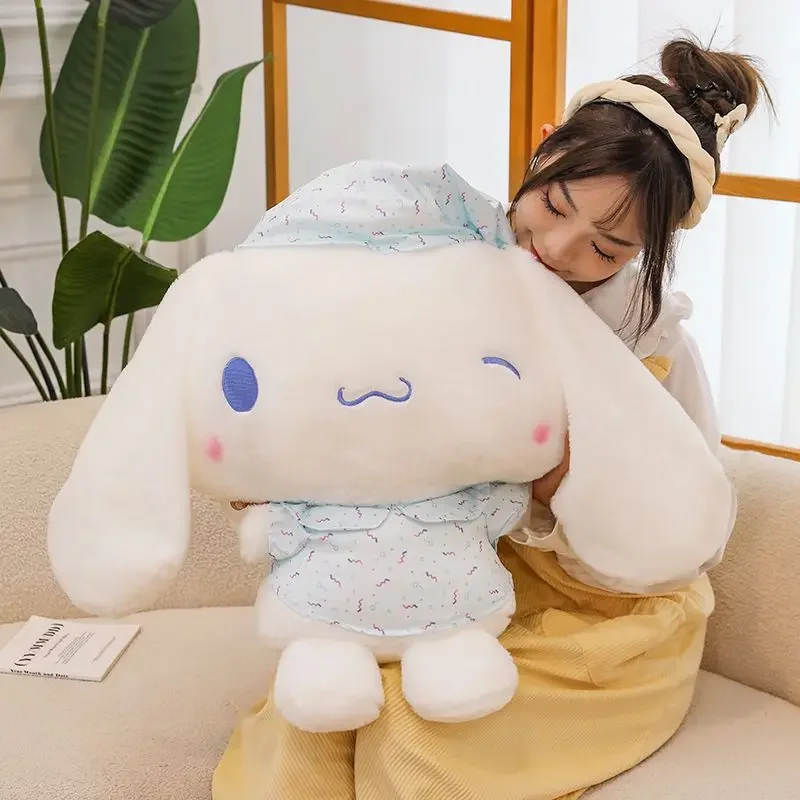 60 см милая плюшевая игрушка Sanrio Cinnamoroll пижама с большими ушками собака мягкая