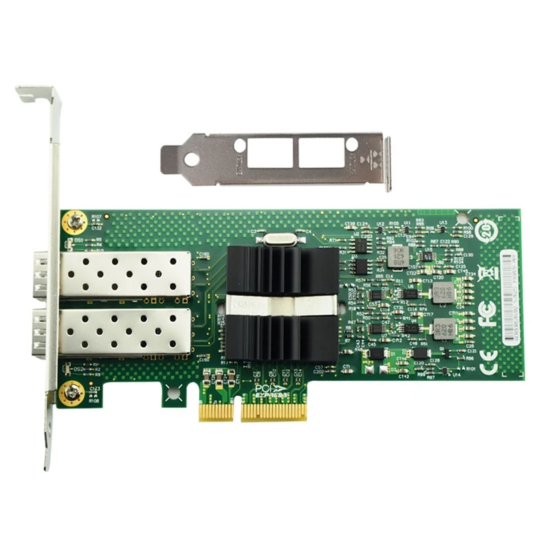 AU42 -1000Mbps Gigabit Ethernet Converged Network Adapter 82576 Chipset, PCI-Ex4, Dual SFP LC Fiber Interface, E1G42EF-SFP