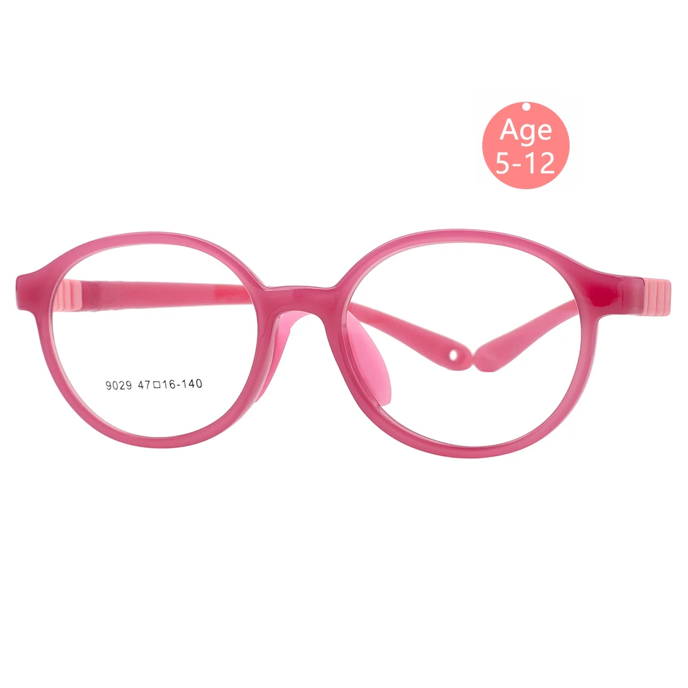 Крутая детская оправа для очков Φ Гибкая TR90 Женская с прозрачными линзами