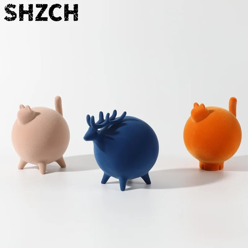Фото MOMO Piggy - украшение для тумбы под телевизор, для гостиной, декор с мягким освещением, высококачественная светотехника, декор для прихожей. №2