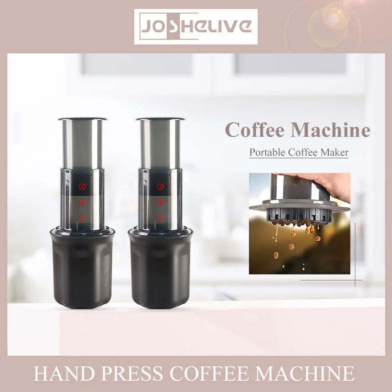 

Ручной пресс ed портативный американский кофейник портативная ручная Кофеварка метод прессования кастрюля фильтровальная бумага кофемаши...