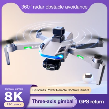 2022 NEW S135 Pro GPS Drone 4K HD 2DC Professional Aerial Photography 360° Obstacle Avoidance Drone Brushless Quadcopter RC Toy