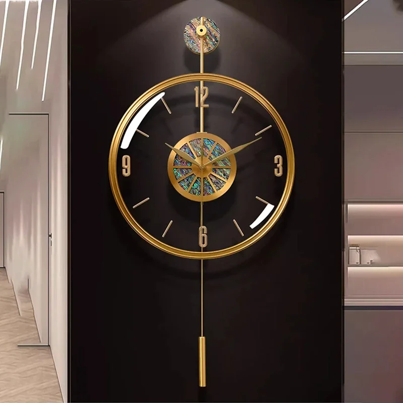 Цифровые металлические настенные часы для гостиной роскошные механизмы ванной