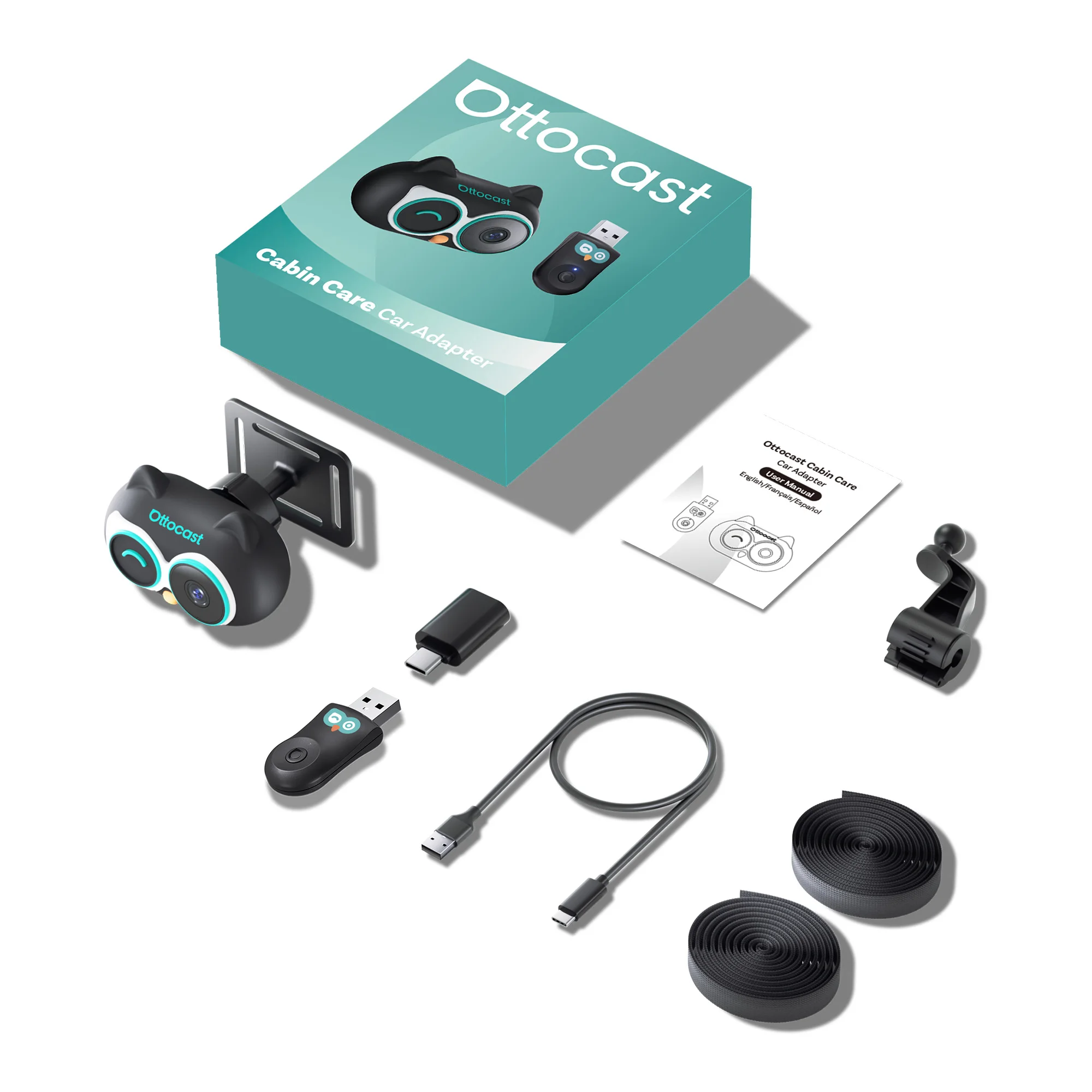 

Ottocast адаптер для ухода за кабиной, беспроводная автомобильная HD-камера CarPlay для маленьких детей, автомобильные аксессуары для Hyundai Benz Audi Chevrolet Kia