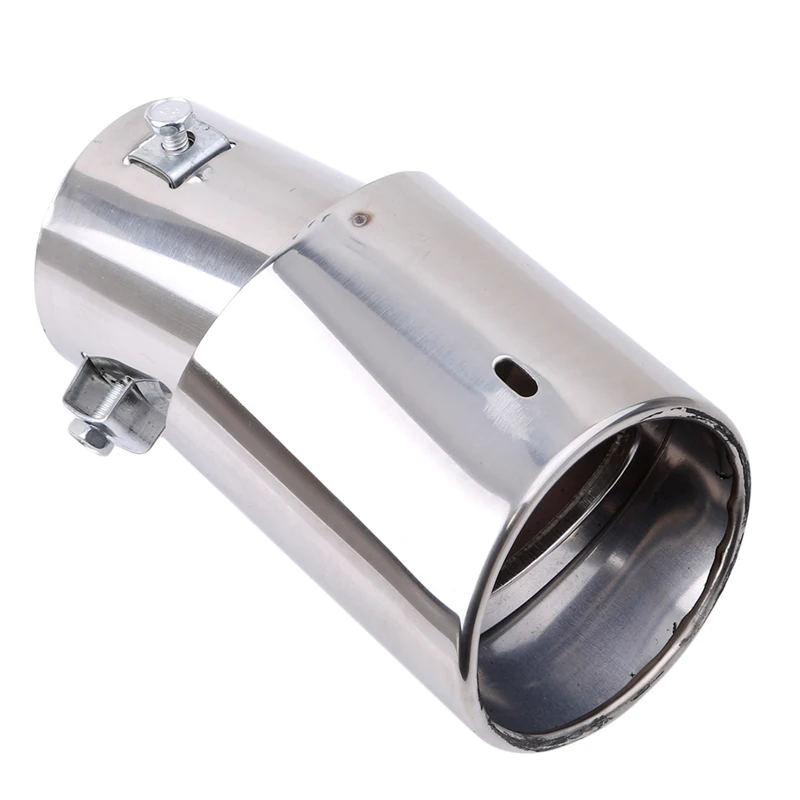 

Universal Car Chrome Exhaust Muffler Tip Stainless Steel Pipe Chrome Trim Modified Car Rear Tail Throat Liner Car Accessories