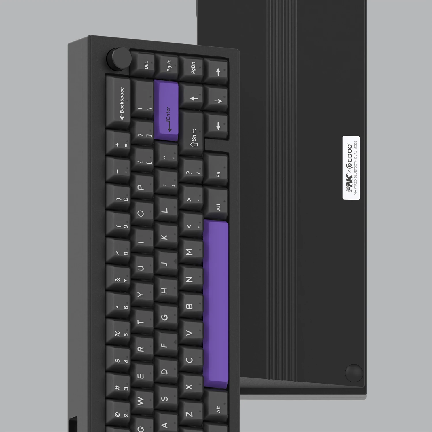 【Free Keycap】Finalkey V65 R2 Aluminum Keyboard Kit Supports VIA Dual-mode Bluetooth Wired Gasket RGB 65% Barebones