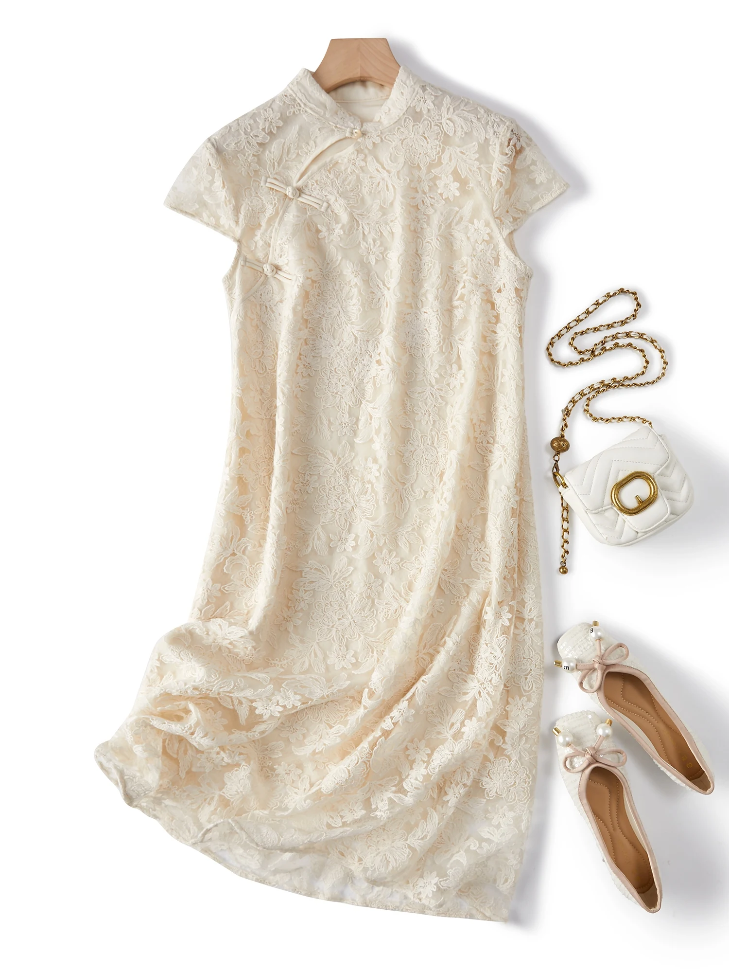 Тяжелая промышленность трехмерное кружевное платье с цветочным принтом новое