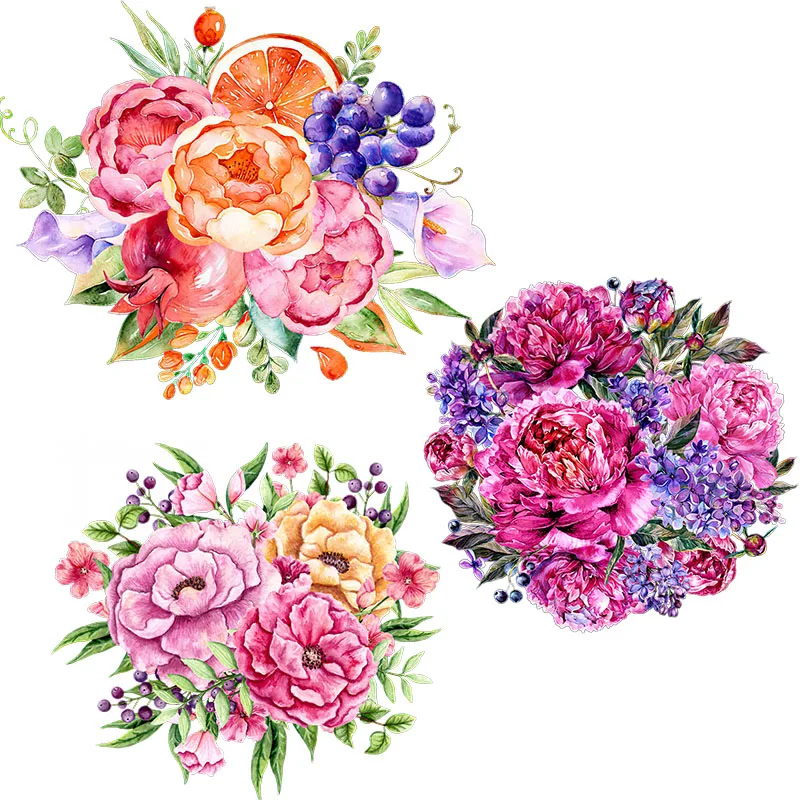 

Яркий букет Three Ratels QCF71, декоративная наклейка для комнаты