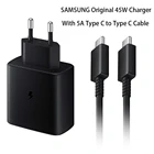 Супербыстрое зарядное устройство для Samsung Note10 Plus, дорожный USB-адаптер для быстрой зарядки Pd Pss, для Galaxy S20 + S20 Ultra A91 A71, 45 Вт