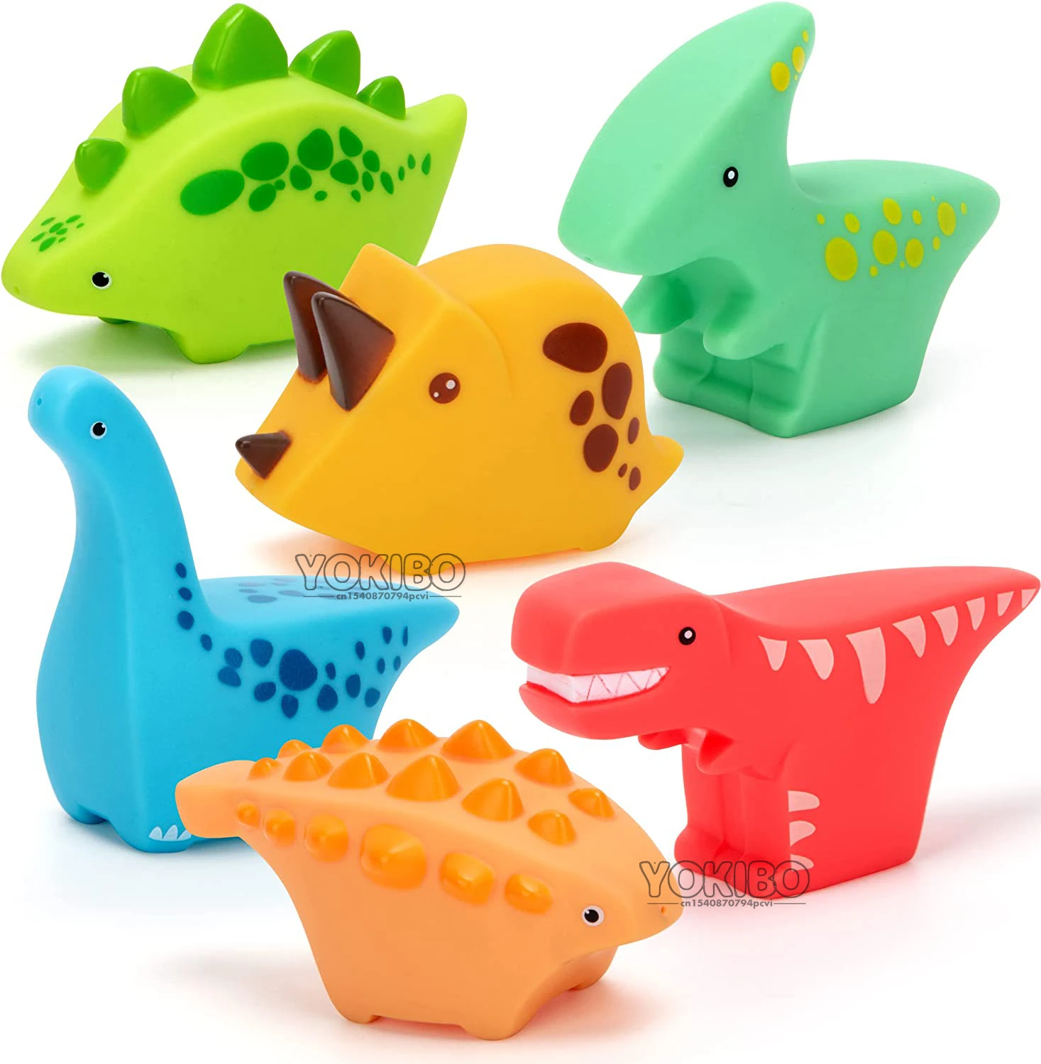 

6pc/Set Baby Bath Toys for Kids Dinosaur Animal Rubber Float Squeeze Spray Water Toys Swimming Water Toys Bathtub Beach Toys