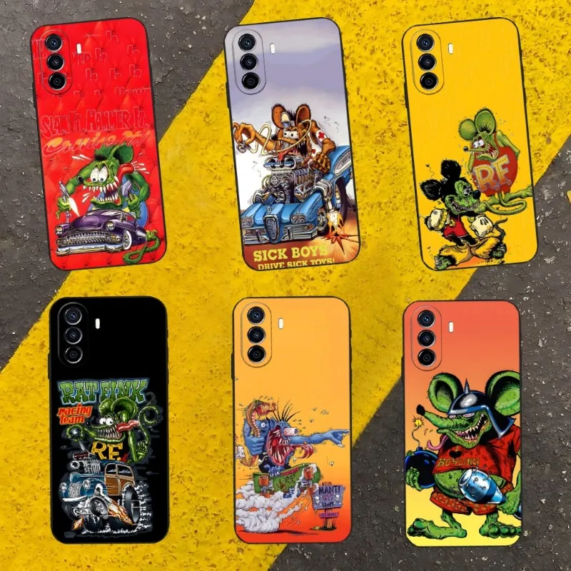 

Tales Of The Rat Fink Art Phone Case For Honor X20 X9 30 10 60 Pro 50 20i 70 SE V9 X30 V40 V30 V20 X10 Max Shockproof Back Cover