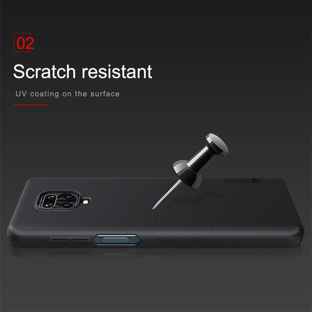 For Xiaomi Redmi Note 9 9S Cover Note 9 Pro Max Case Nillkin Frosted Shield Hard PC Phone Back Cover For Redmi Note9 Pro Note 9T