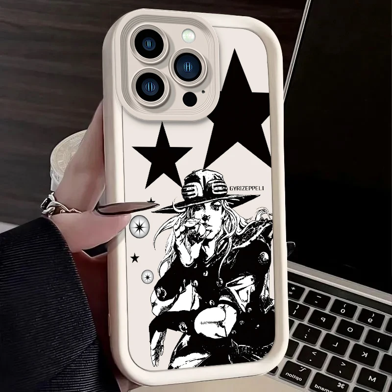 Яркий силиконовый чехол J-JoJo's Bizarre Adventure Vibrant Gyro Zeppeli для iPhone 17 Air 16 E 15 14 Plus 13 12 Mini 11 Pro Max (art.: 3920d95bab643) - 3920d95bab643