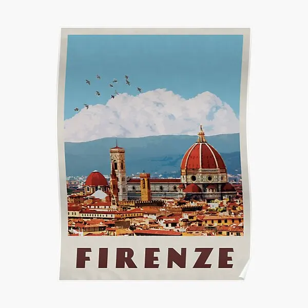 

Винтажный флорентийский постер Firenze Itali, Современная винтажная картина, роспись, печать, украшение комнаты, смешное искусство, без рамки