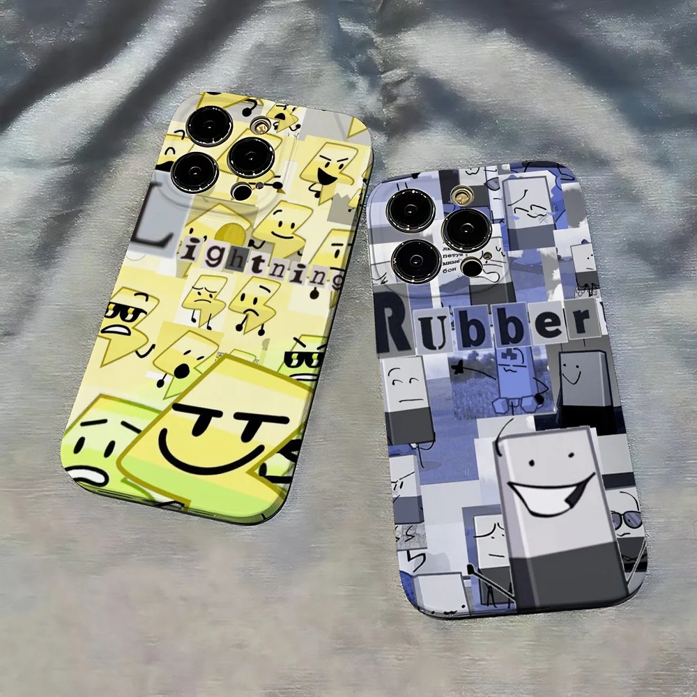 Чехол для телефона Bfdi Battle For Dream Island iPhone 16 15 14 13 12 11 Pro Max XS XR XSMax 6 7 8 Plus глянцевая