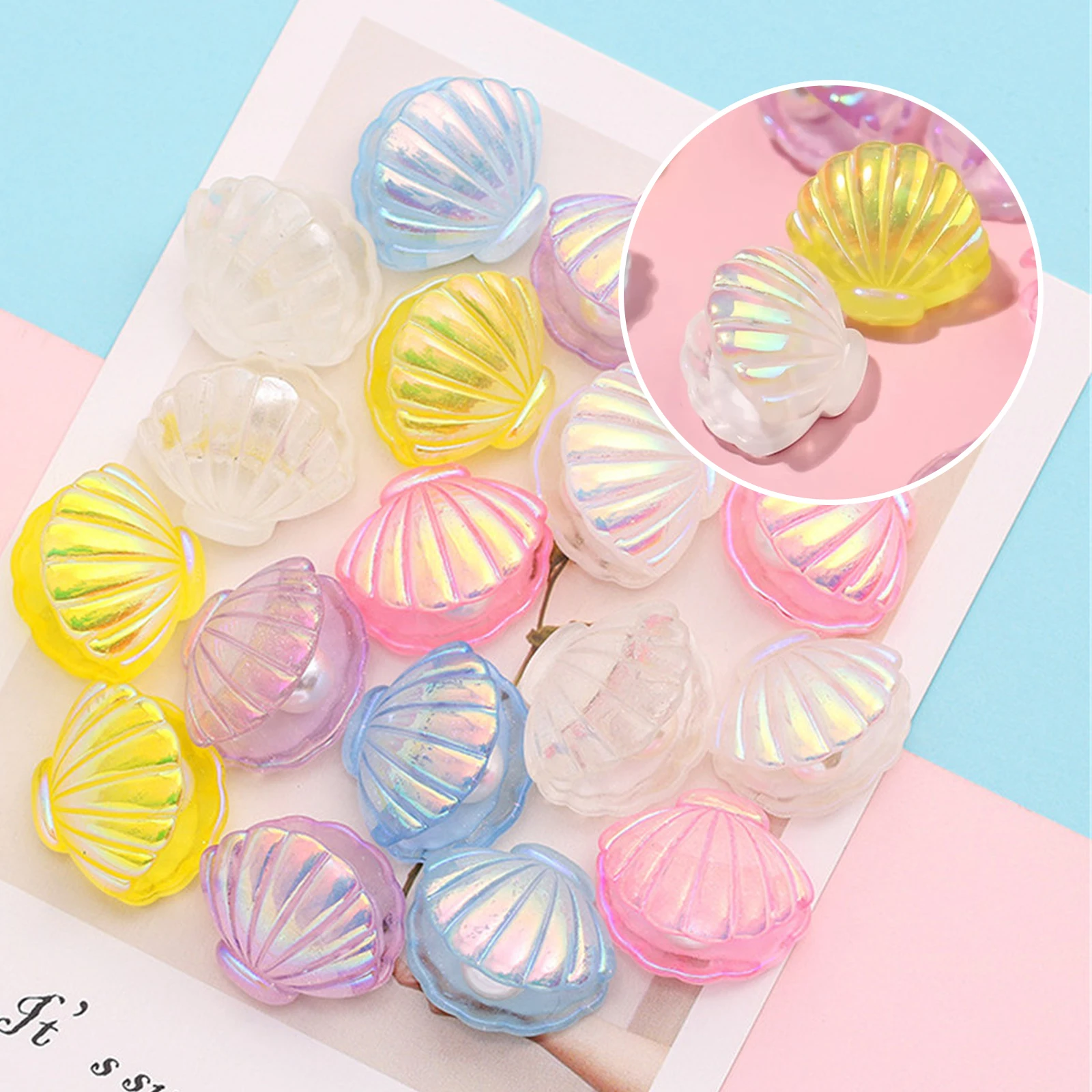 

10pcs Slime Charms Set Sea Resin Flatback Material Resin Cabochons For DIY Craft Scrapbooking Phone Shell Decor