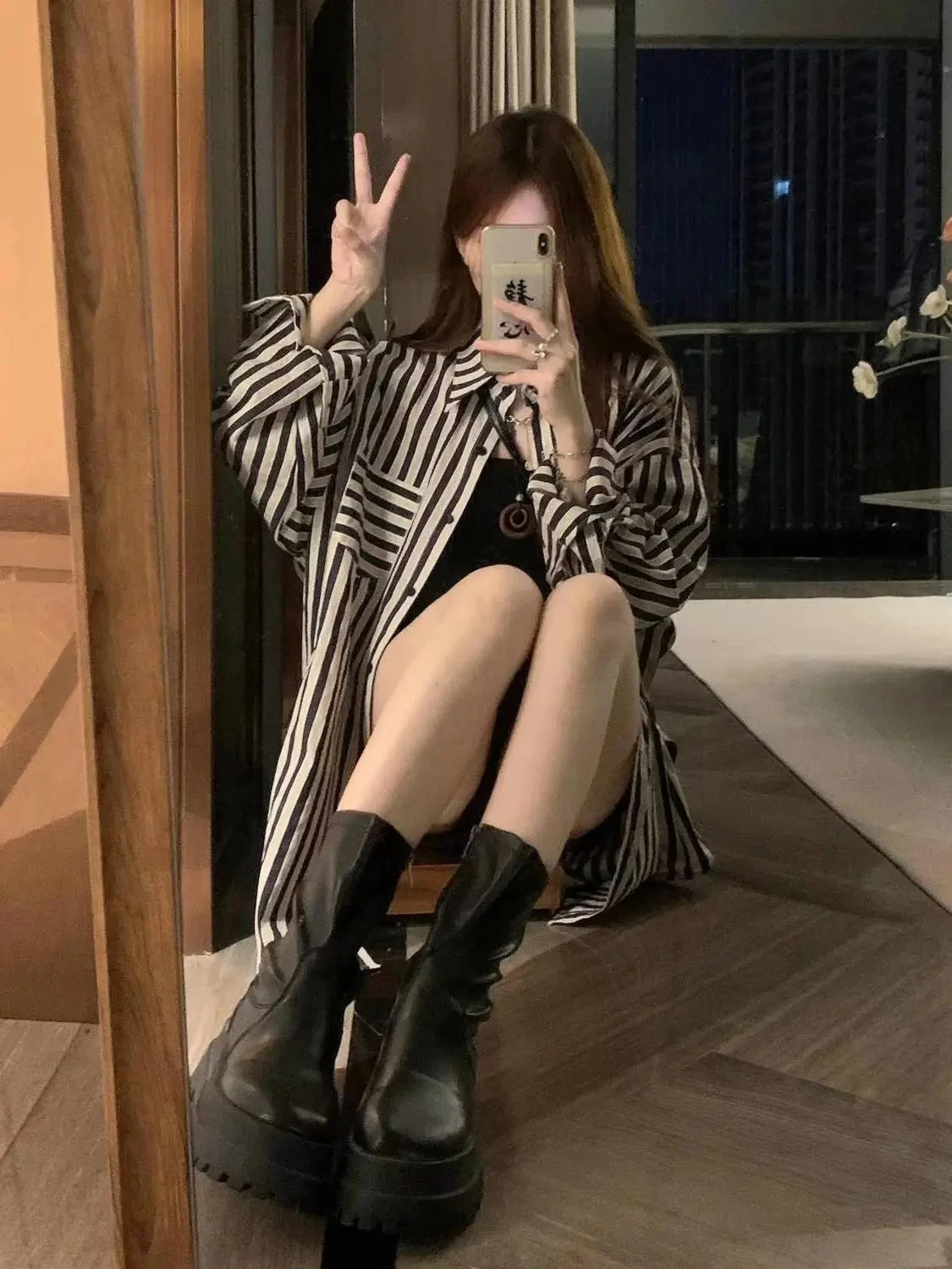 Новинка лета 2023 тонкая Солнцезащитная рубашка средней длины в гонконгском