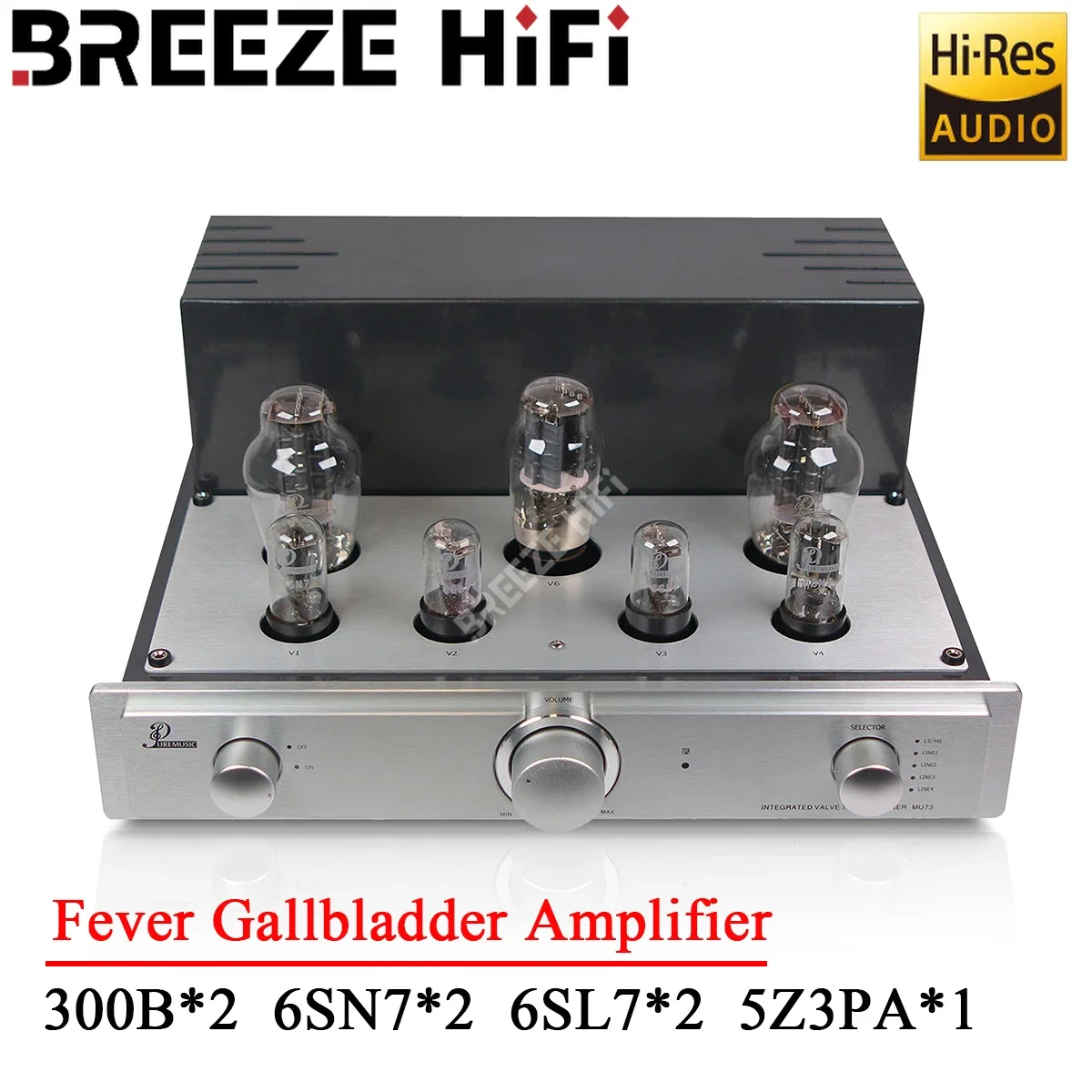 

AMXEKR MU73 Fever Gallbladder Power Amplifier (HIFI Power Amplifier) 7W 7W Single-ended Gallbladder Power Amplifier