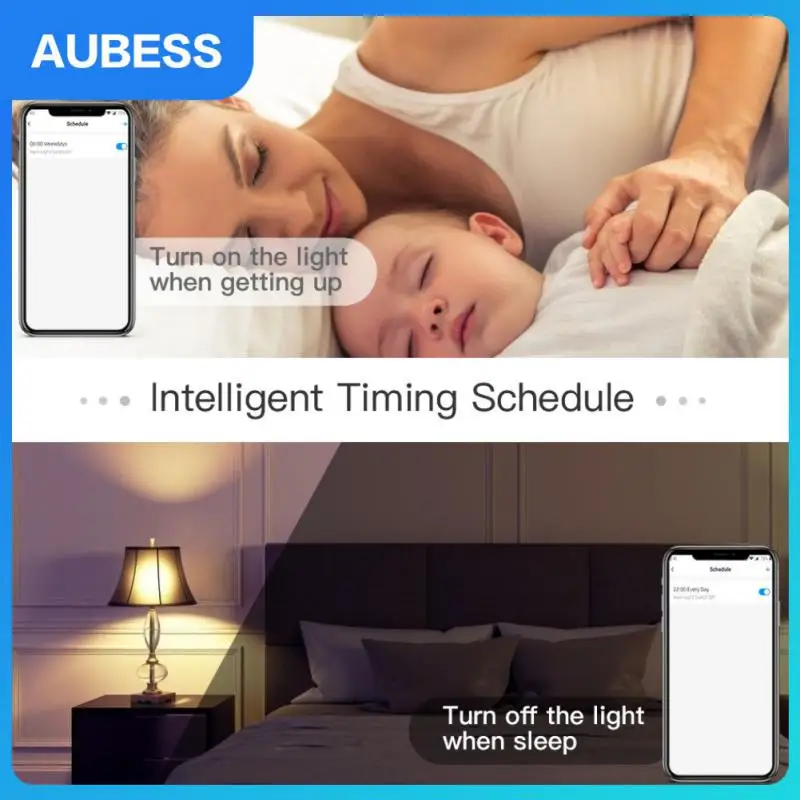 

Timing Control Wifi Bulb E27 E26 B22 9w Led Light Bulb Voice Control Dimmable Work With Alexa Google Home Smart Light Bulb