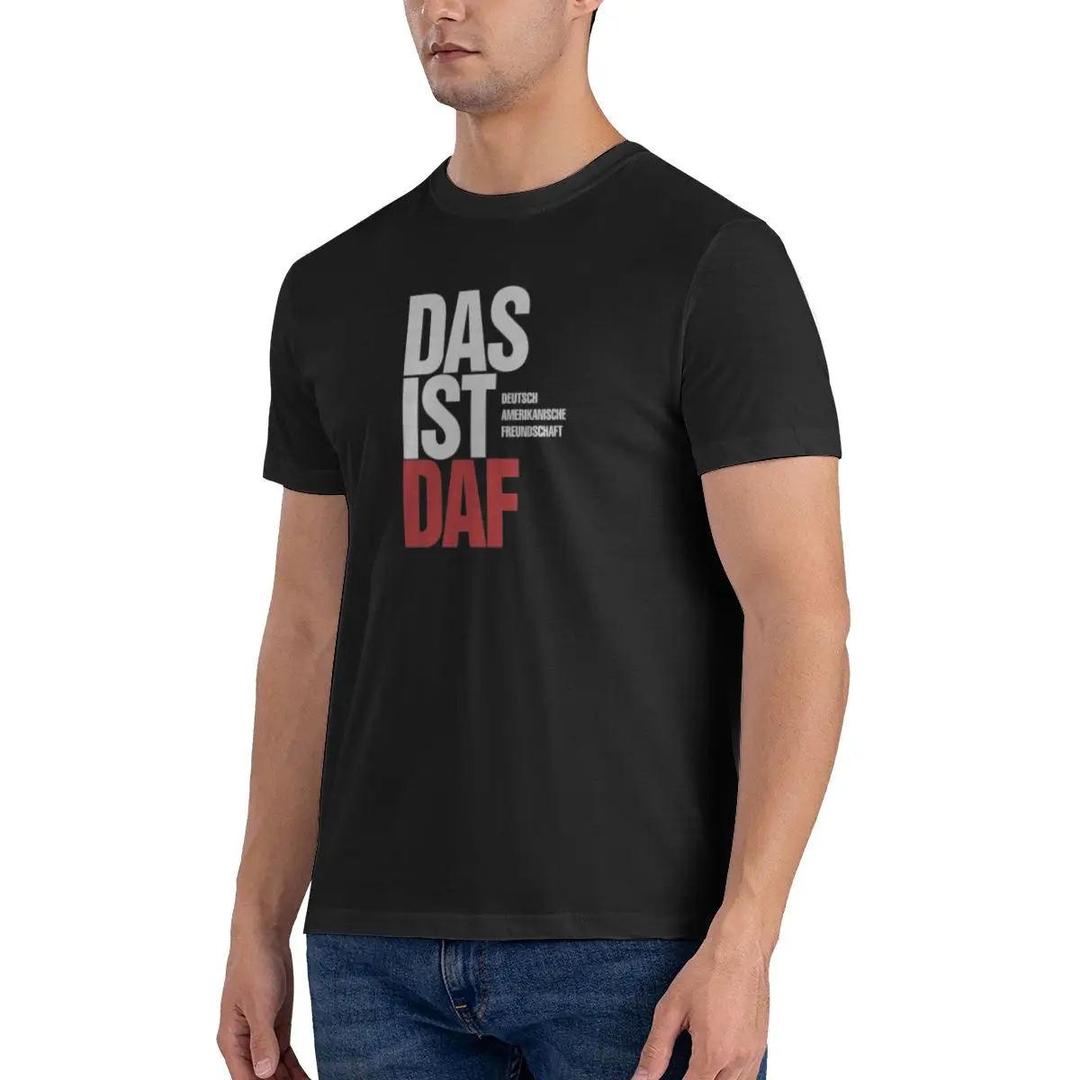 Мужская футболка Funny The First DAF White Version 01 топы с принтом свободные и облегающие