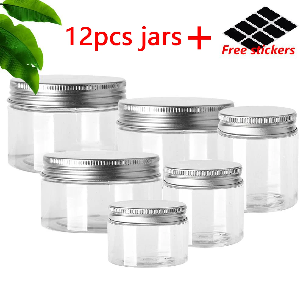 

12 шт., контейнер для бальзама, с алюминиевым покрытием