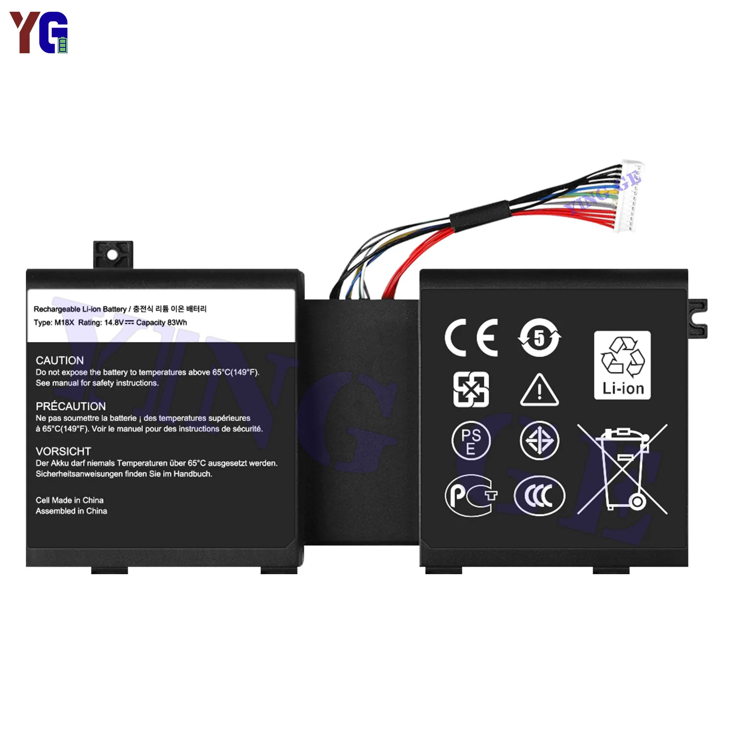 Фото Аккумулятор для ноутбука M18X 5600 мАч для Dell Alienware M18X R3 M17X R5 17 P18E 2F8K3, сменный аккумулятор + бесплатные инструменты №2