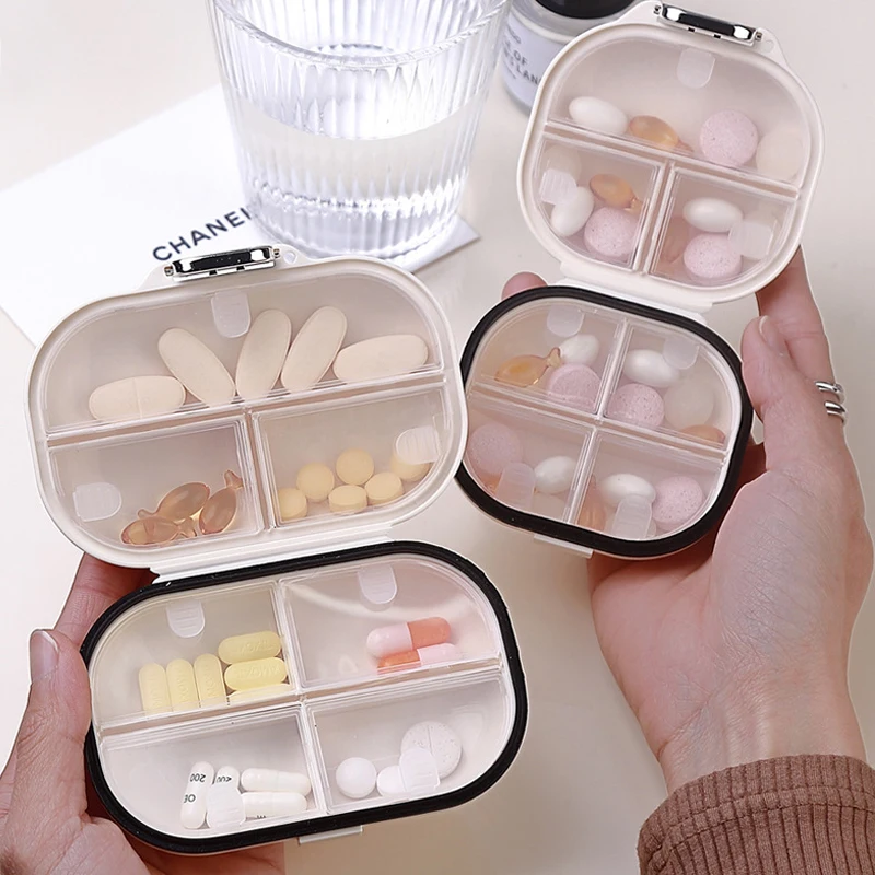 

Seven Day Travel Mini Portable Medicine Box High Beauty Multi Grids Sealed Storage Box For Split Package Jewelry Pill