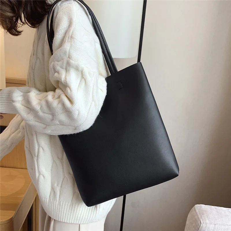 Vertical 2023 Women's Bag New Style Bag Korean Fashion Women's Bag Single Shoulder Bag High Capacity Handheld Tote Bag