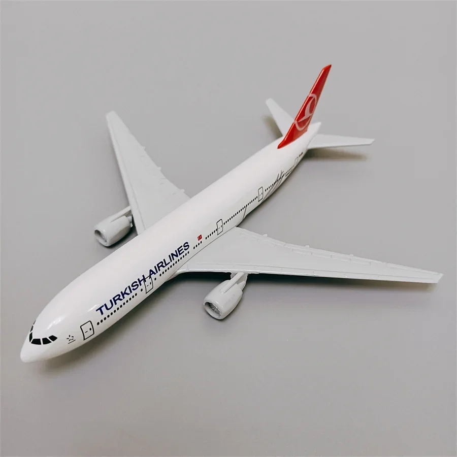 

Модель самолета B777 из металлического сплава в турецком стиле авиакомпании, модель самолета в турецком самолете Боинг 777, дыхательные пути, модель самолета