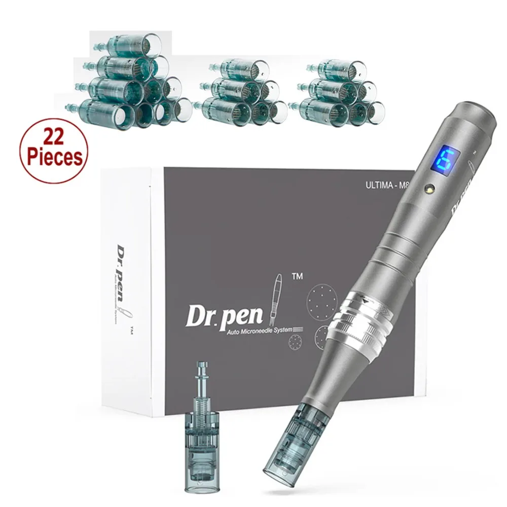 

Dr Pen M8 Microneedling Pen Wireless Derma Pen Adjustable Microneedle Dermapen With 22pcs Needle Cartridge