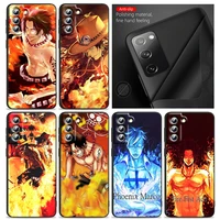 one piece luffys brother ace phone case for samsung s22 s21 s20 ultra fe s10 s9 s8 plus 4g 5g s10 edge silicone tpu cover