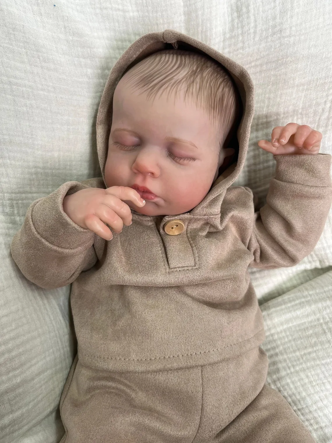 

Кукла-младенец Reborn Реалистичная мягкая на ощупь, 49 см